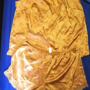 Gold PJ set NWOT size XL